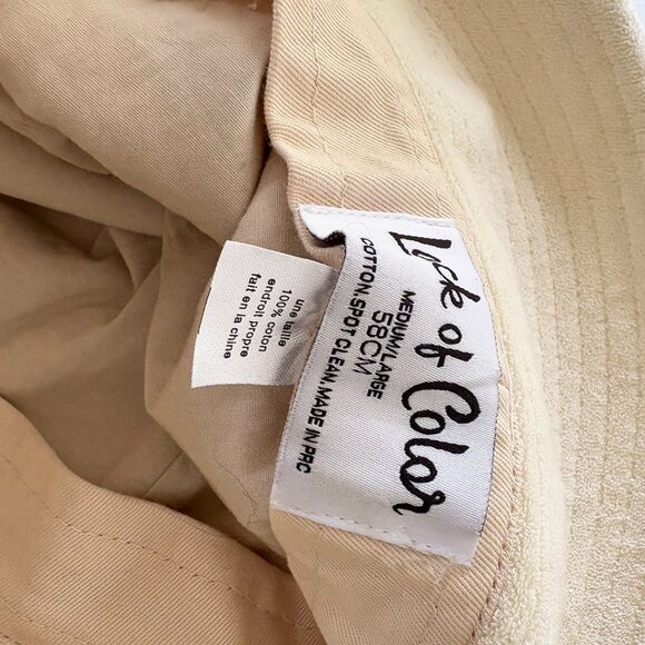 LACK OF COLOR Color Beige Terry bucket hat_M/L - Picture 6 of 9